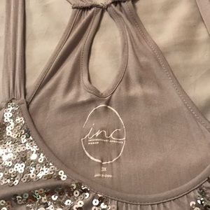 INC sequined tank